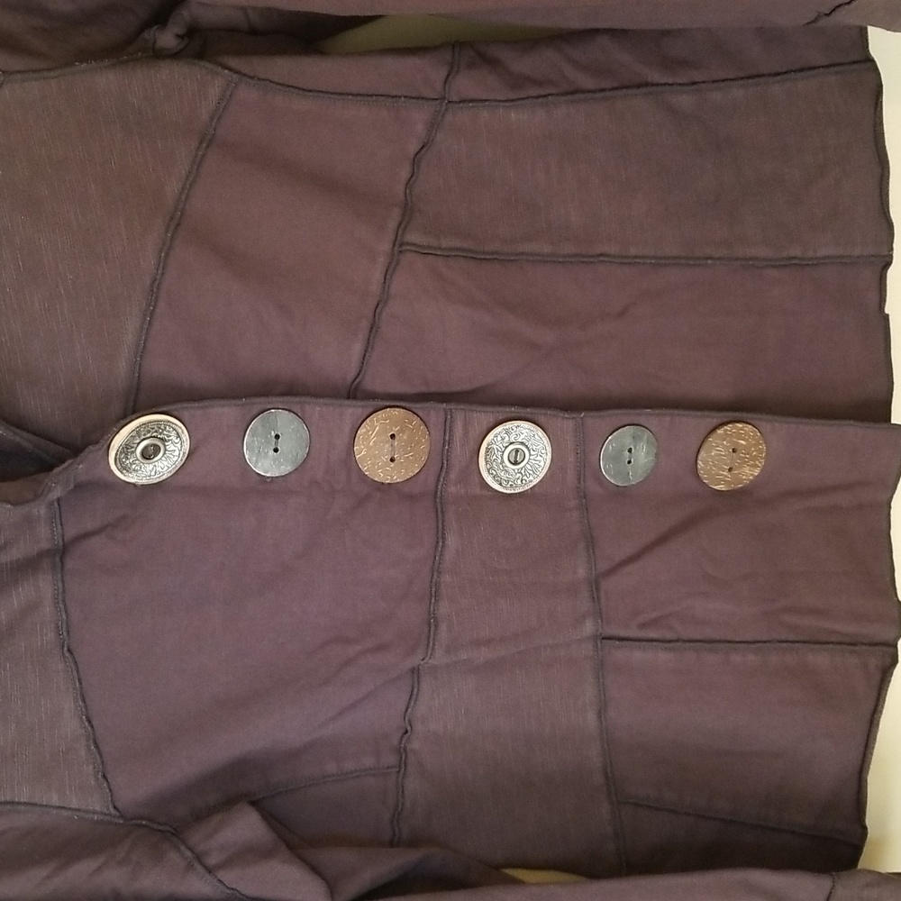 Neon Buddha Gray Button Up Jacket - Picture 3 of 6